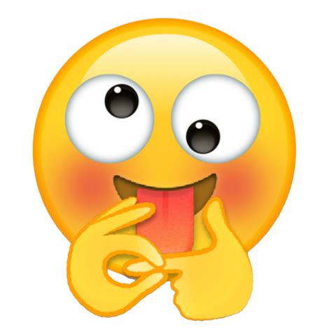 The smirking face emoji. . Oral sex emoticon